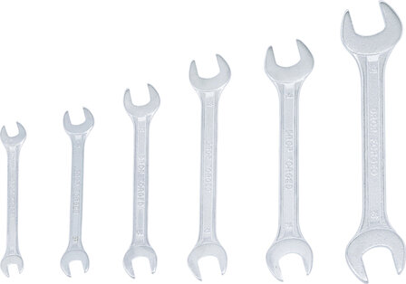 Steeksleutelset 6 x 7 - 18 x 19 mm 6-dlg
