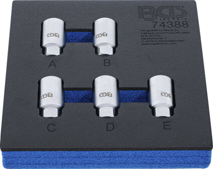 Gereedschapmodule 1/6: Velgenslot demontageset voor Tesla 5-dlg