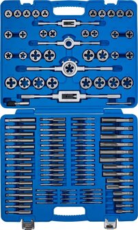 Bgs Technic Tap &amp; Snij set, INCH en metrisch 110 delig