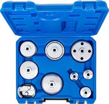 Bgs Technic Oliefiltersleutelset diameter 27 - 88,8 mm 9-delig