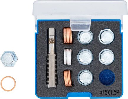 Bgs Technic Reparatieset voor olieaftap schroefdraad M15 x 1,5