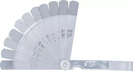 Bgs Technic Precisie voelermaten, gebogen 12-bladen