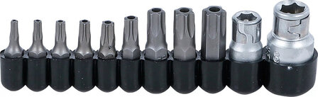 Bgs Technic Bit Set Aandrijving 10 mm (1/4) / 10 mm (3/8) Torx tamperproof (voor Torx) | 11 stks
