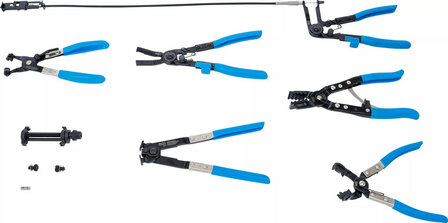 Bgs Technic Slangklemtang ingesteld in gereedschapsbak
