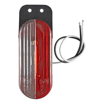 Breedtelicht LED rood/wit links