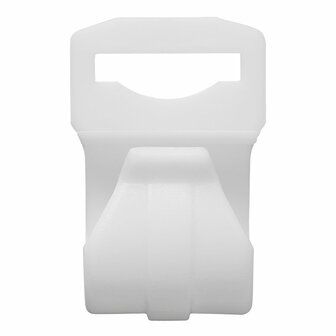 Tentclip voor tentstok 20-25mm met sleuf wit