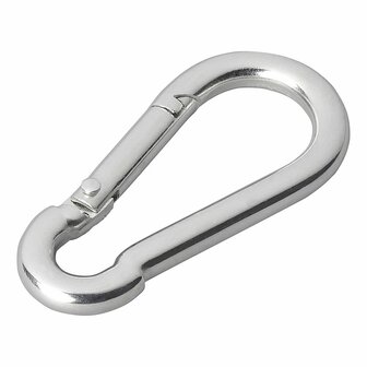 Karabijnhaak metaal 6x60mm x10 stuks