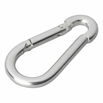 Karabijnhaak metaal 6x60mm x10 stuks