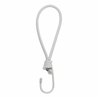 Tentspanner elastisch wit met haak