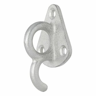 Touwhaak metaal met oog 70 x 45 mm