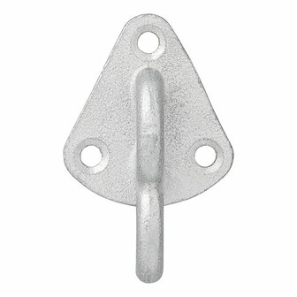 Touwhaak metaal met oog 70 x 45 mm