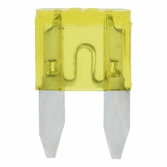 Steekzekeringen mini 20A geel 6 stuks in blister