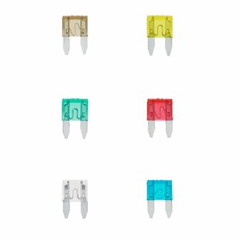 Steekzekeringen mini assorti 6 stuks in blister