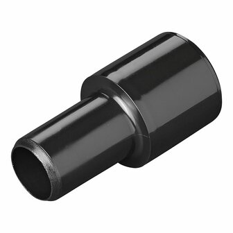 Afvoerbuis overgangsstuk  dia 28 mm naar  dia 19 mm PE zwart