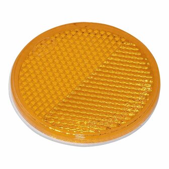 Reflector oranje 60mm zelfklevend 2 stuks in blister