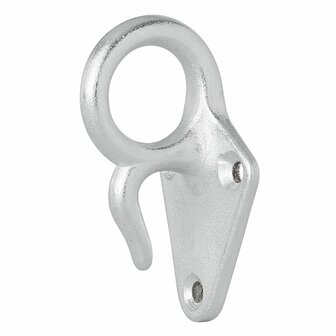 Touwhaak metaal met oog 70 x 40 mm
