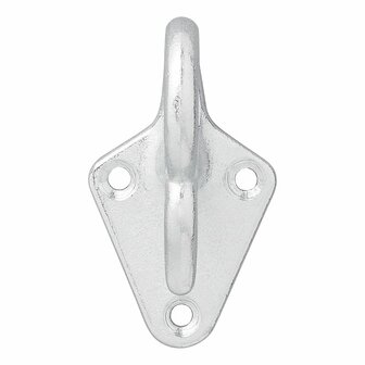 Touwhaak metaal met oog 70 x 40 mm