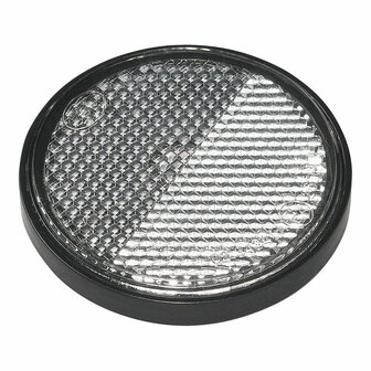 Reflector wit 58mm zelfklevend met grondplaat 2 stuks in blister