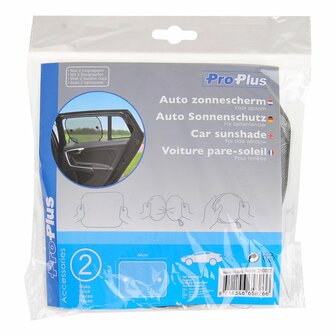 Auto zonnescherm voor zijraam - set van 2 stuks
