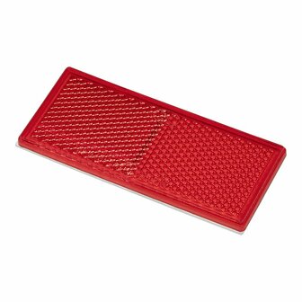 Reflector rood 82x36mm zelfklevend 2 stuks in blister