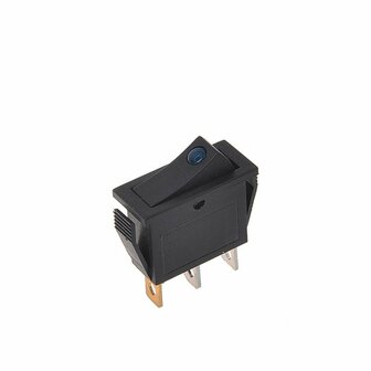 Wipschakelaar LED blauw 12V 24V-max. 10A in blister