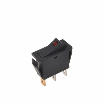 Wipschakelaar LED rood 12V 24V-max. 10A in blister