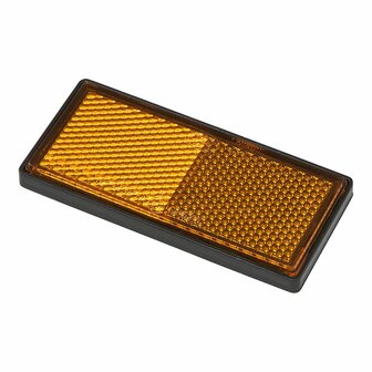 Reflector oranje 85x39mm zelfklevend met grondplaat 2st. in blister