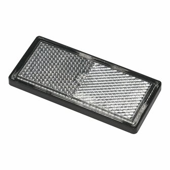Reflector wit 85x39mm zelfklevend met grondplaat 2st. in blister