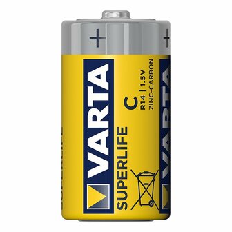 Varta Superlife batterijen C 2 stuks in blister