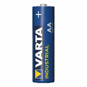 Varta Industrial Alkaline batterijen AA 4 stuks in folie verpakking