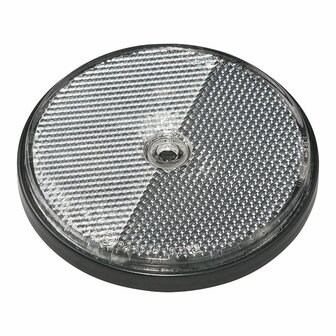 Reflector wit 80mm schroefbevestiging 2 stuks in blister