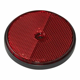 Reflector rood 80mm schroefbevestiging 2 stuks in blister
