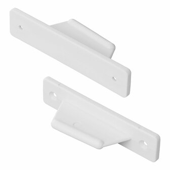 Bovenzijde deurvanger wit voor caravan/camper