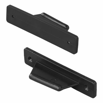 Bovenzijde deurvanger zwart voor caravan/camper