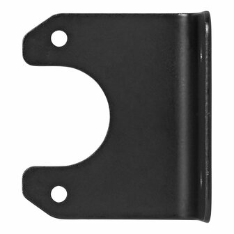 Stekkerdooshouder metaal gehoekt 6,6 x 5,7 cm