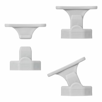 Deurvanger grijs scharnierend voor caravan/camper