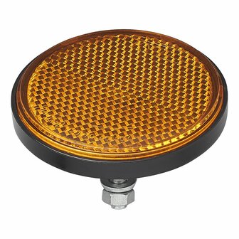 Orange reflector 60 mm with bolt 5 mm 2 pieces