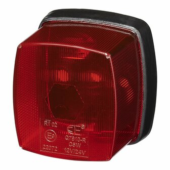 Markeringslamp rood 65x60mm PM in blister