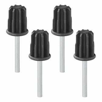 Bovendop 25mm met pin 4 stuks in blister