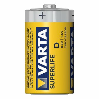 Varta Superlife batterijen D 2 stuks in blister