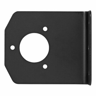 Stekkerdooshouder metaal gehoekt 9,4 x 10,9 cm