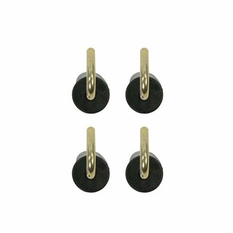 Tentdop 25mm met ronde haak 4 stuks in blister