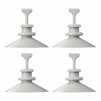 Zuignapbevestiging voor raamisolatieset - set van 4 stuks