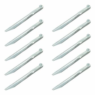 Tentharing 22cm metaal halfrond 10 stuks in polybag