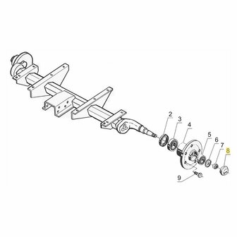 AL-KO Remtrommel naafdop  dia 40,2 mm