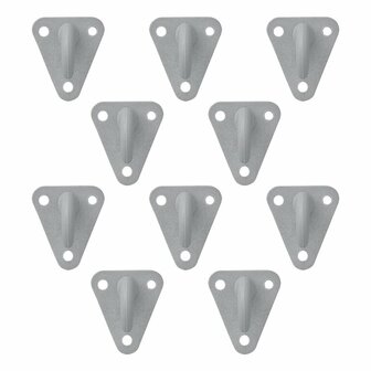 Touwhaak kunststof 45x39mm 10 stuks in blister