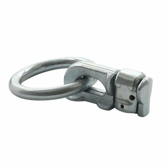 Stud fitting dubbel met ring rond in blister