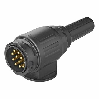 Stekker 13-polig PVC type Jaeger met 1-gaats tule