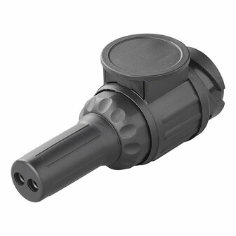 Stekker 13-polig PVC type Jaeger met 2-gaats tule