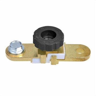 Accupoolklem (-) met stroomonderbreker plat in blister